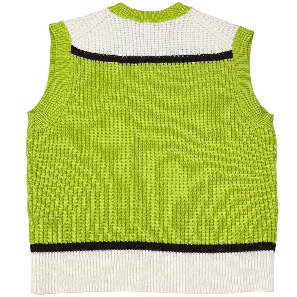 MARNI X UNIQLO Popcorn Knitted V-Neck Sweater Size Large